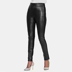 LA MAREY Genuine Leather Ponte Leggings NWT Size 3X